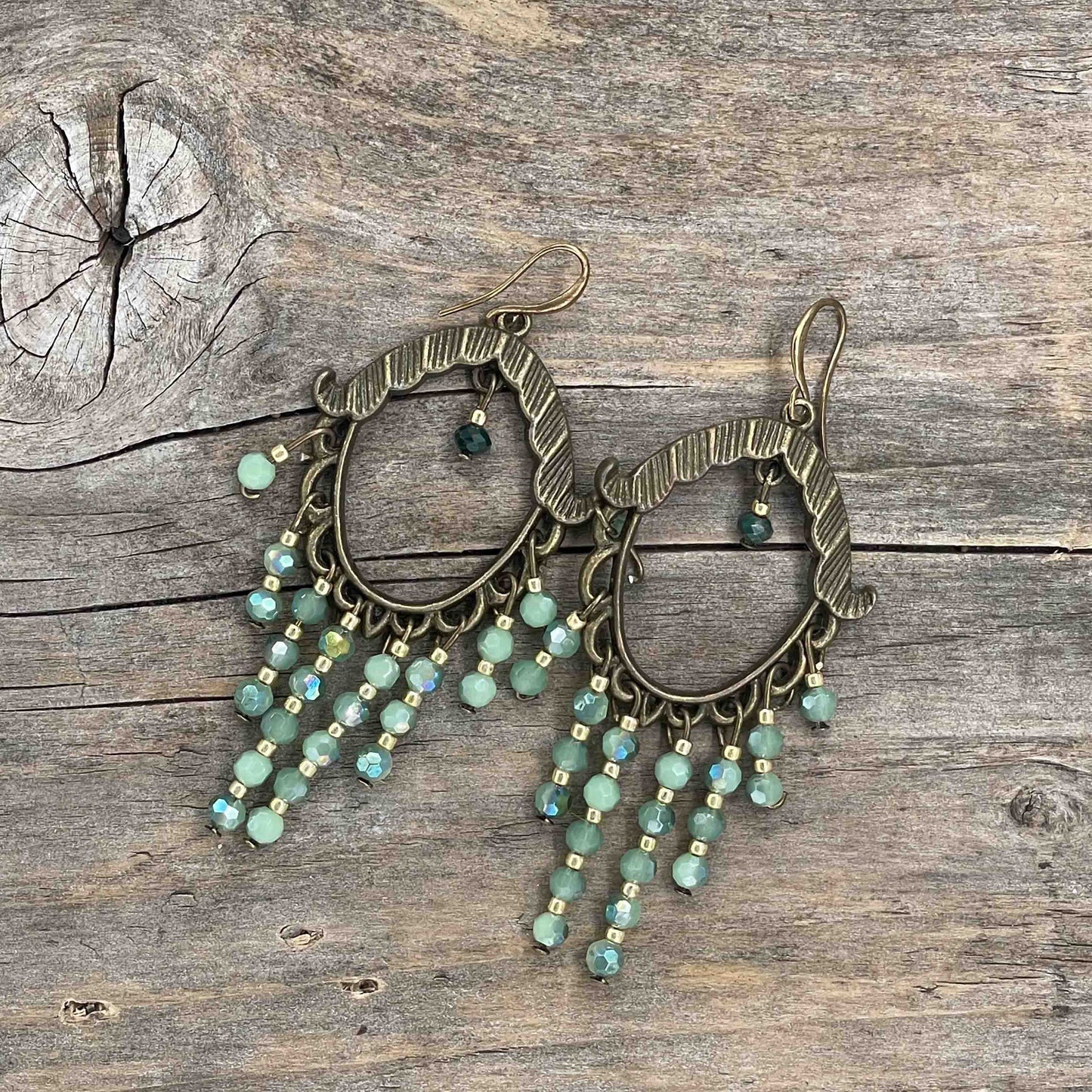 Chandelier Øredobber i Messing - 80 mm - 62