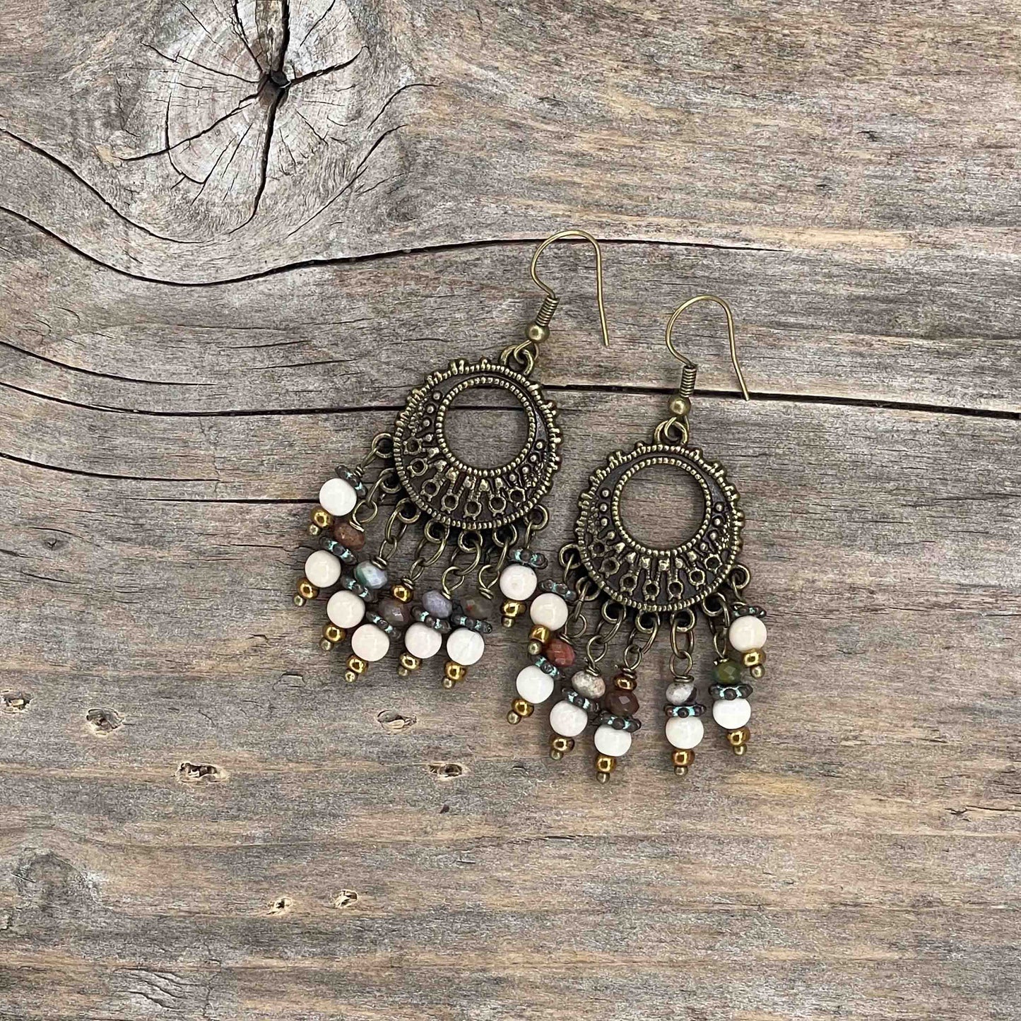 Chandelier Øredobber i Messing - 60 mm - 64