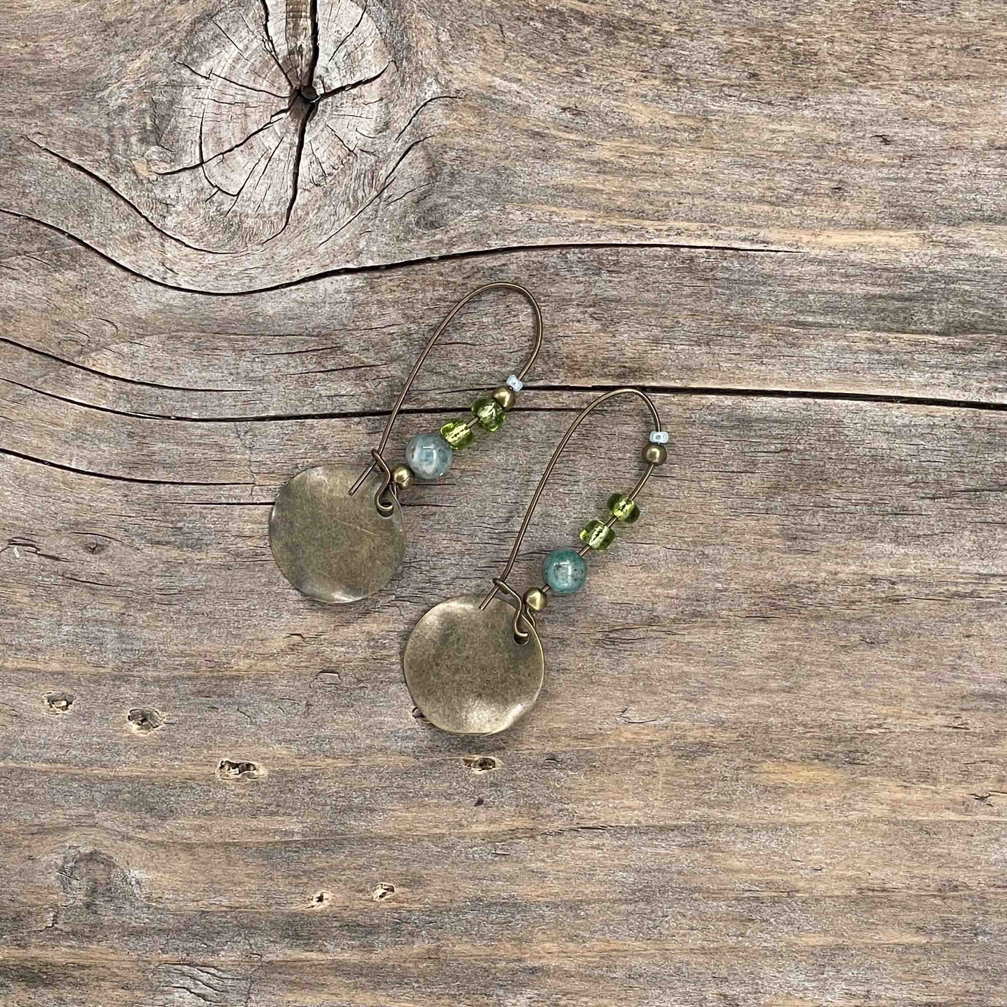 Øredobber Antikk Messing - Coins
