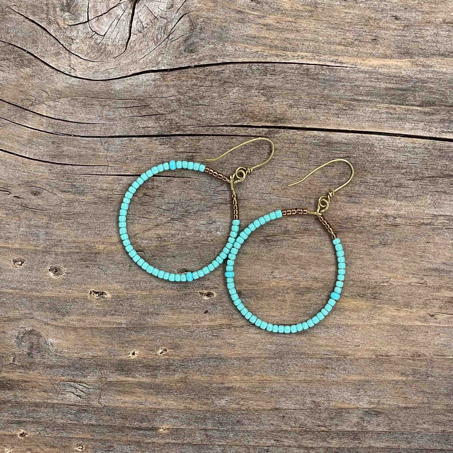 Øredobber Antikk Messing - Hoops