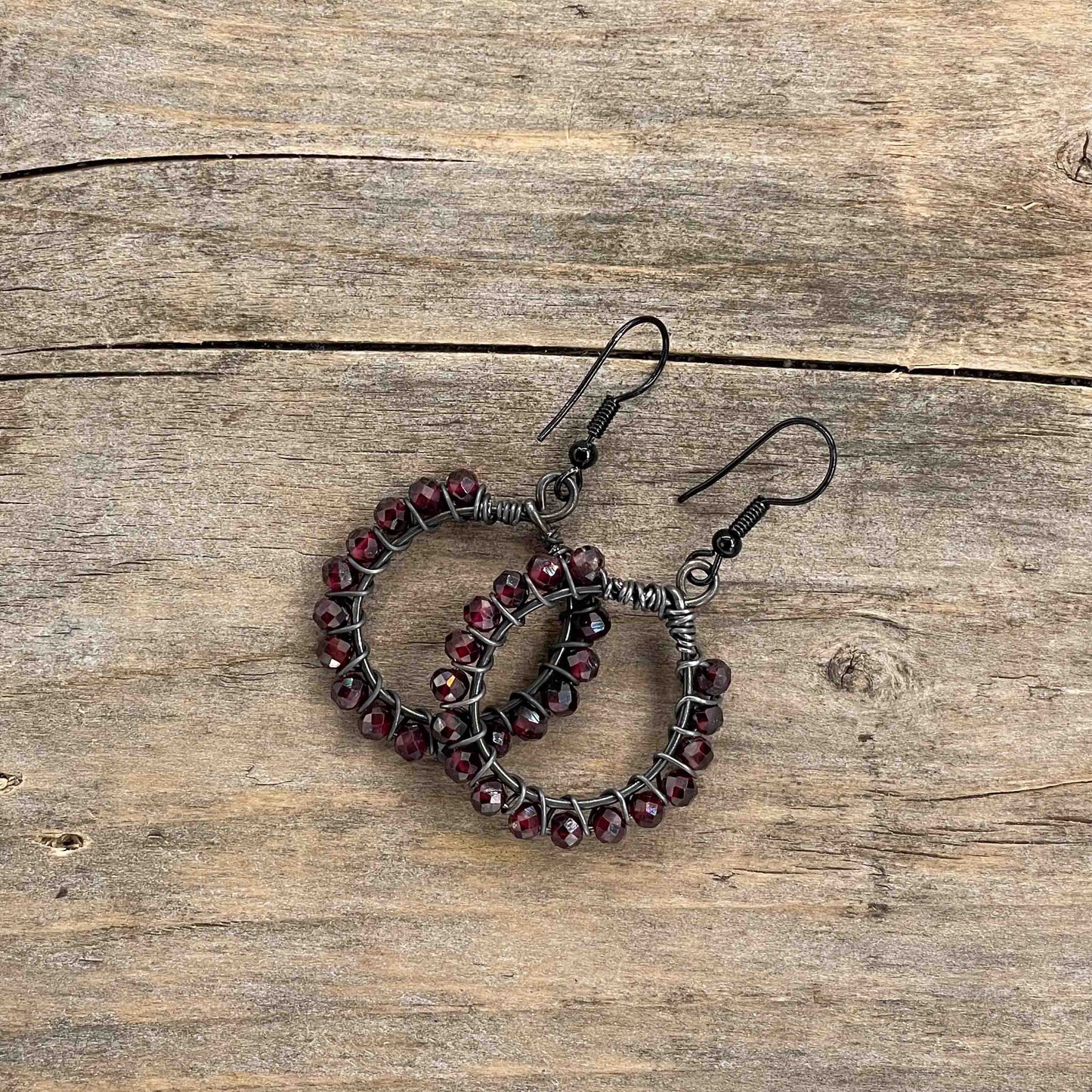 Gunmetal Hoops - 50 mm - 310