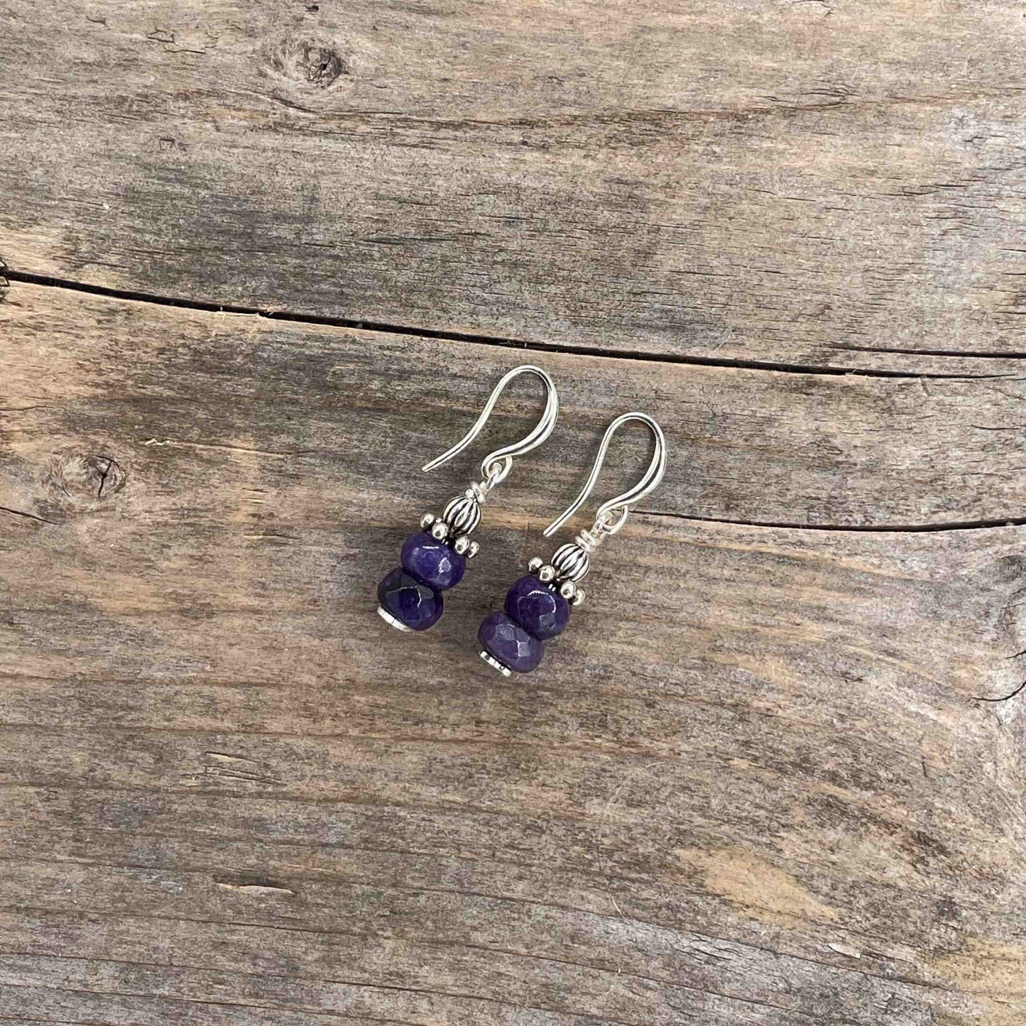 Øredobber i Sølv med Agat - 35 mm - 408