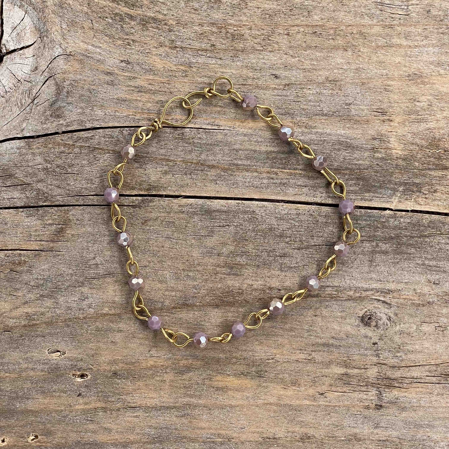 Armbånd i Messing med Lenke/Wire - 501