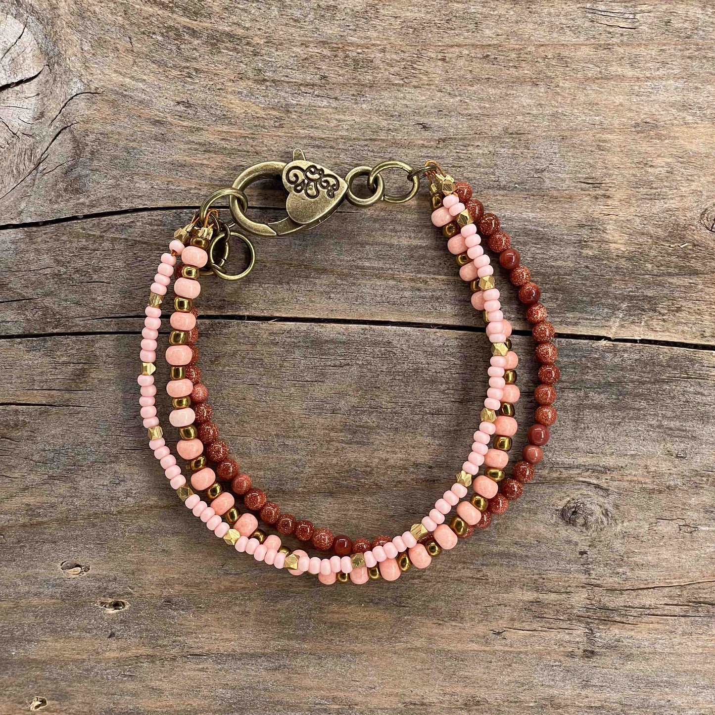 Armbånd i Messing med Lenke/Wire - 506