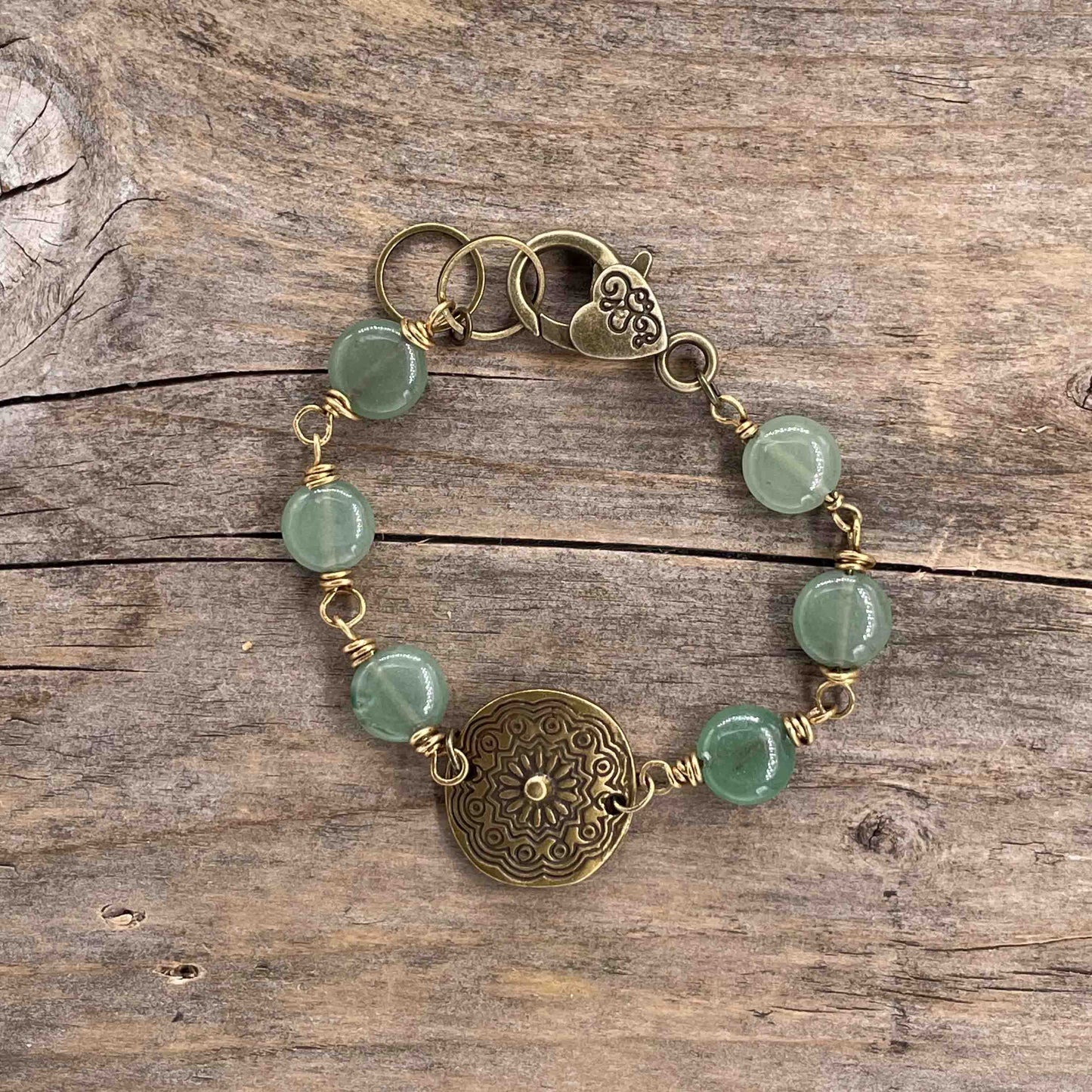 Armbånd i Messing med Lenke/Wire - 513