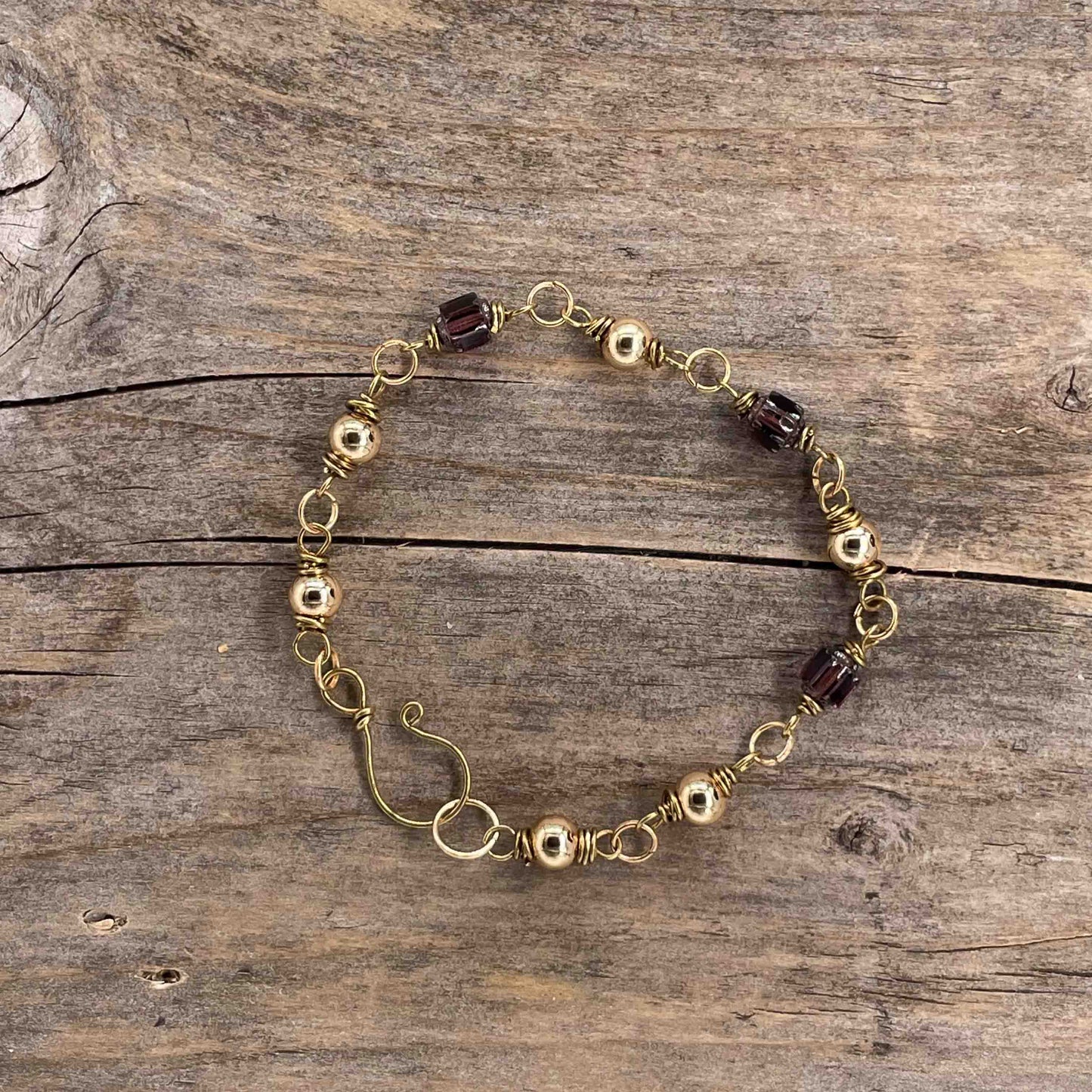 Armbånd i Gull med Lenke/Wire - 519