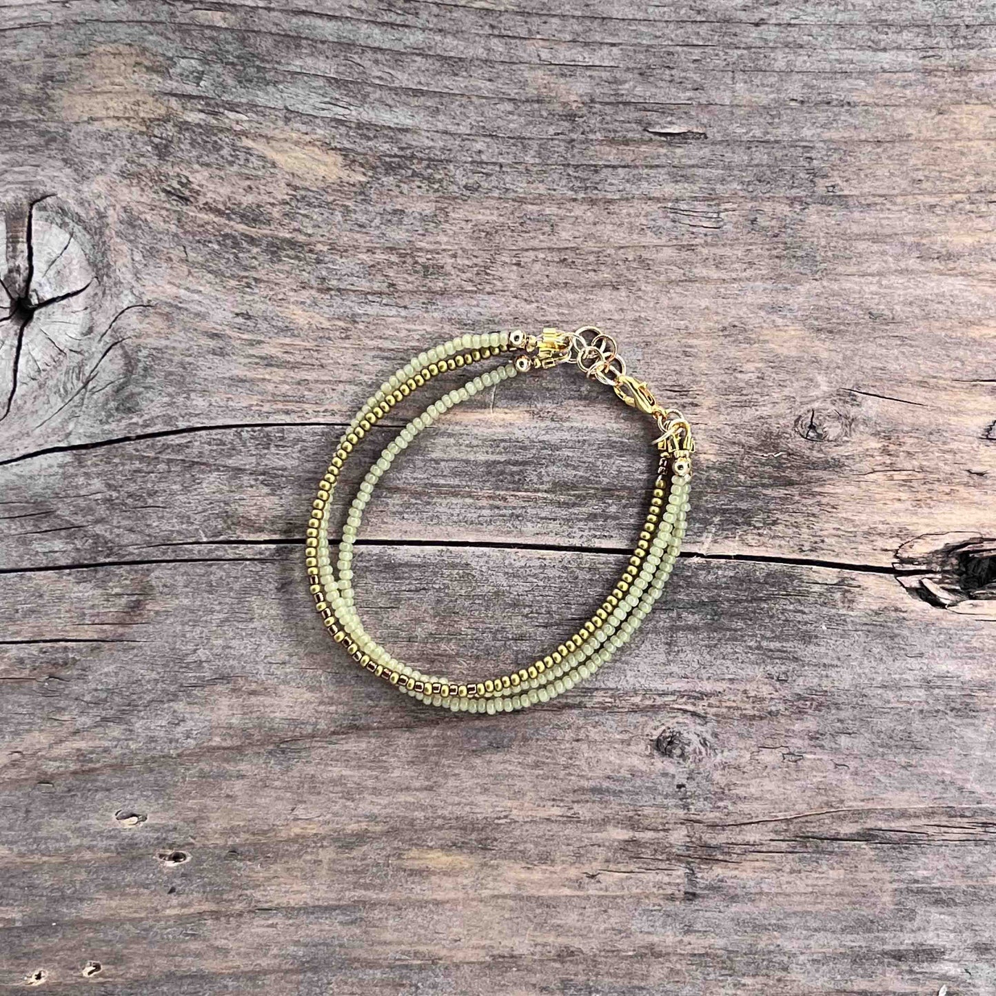 Armbånd i Messing med Lenke/Wire - 524