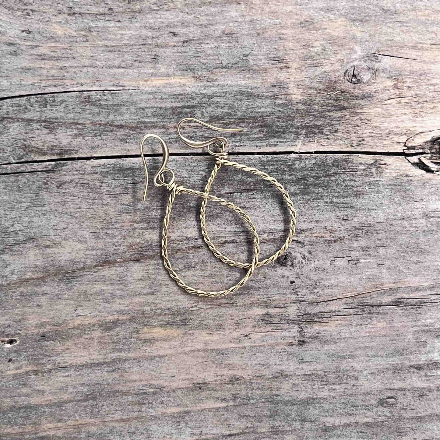 Øredobber Antikk Messing - Hoops