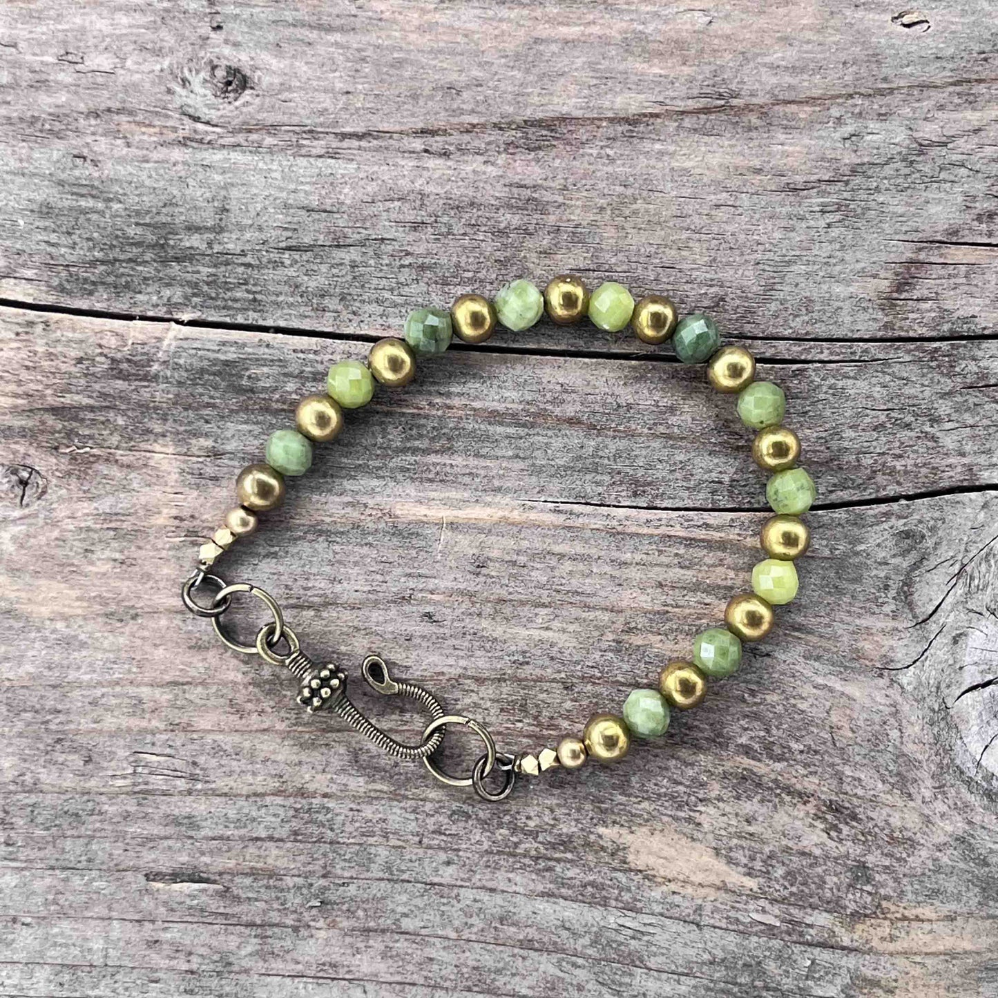 Armbånd i Messing med Lenke/Wire - 781