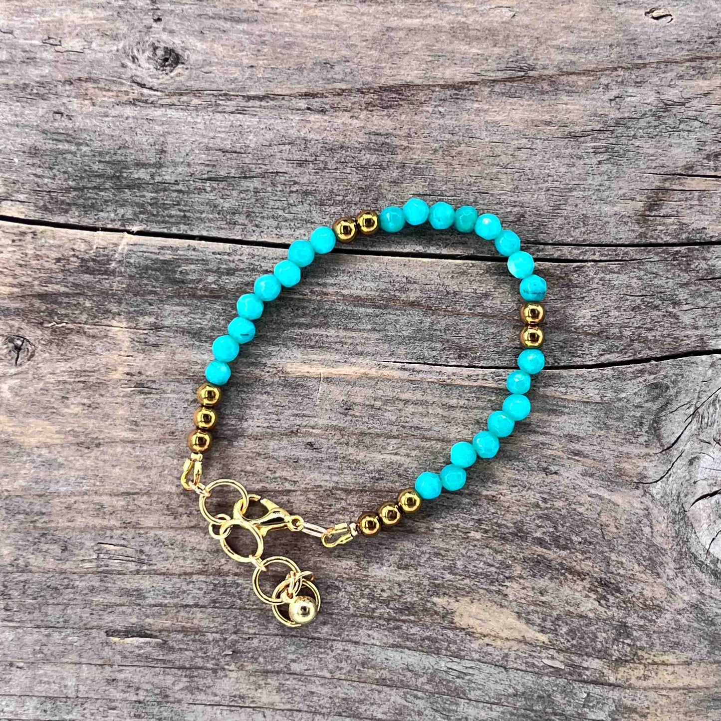 Armbånd i Messing med Lenke/Wire - 782