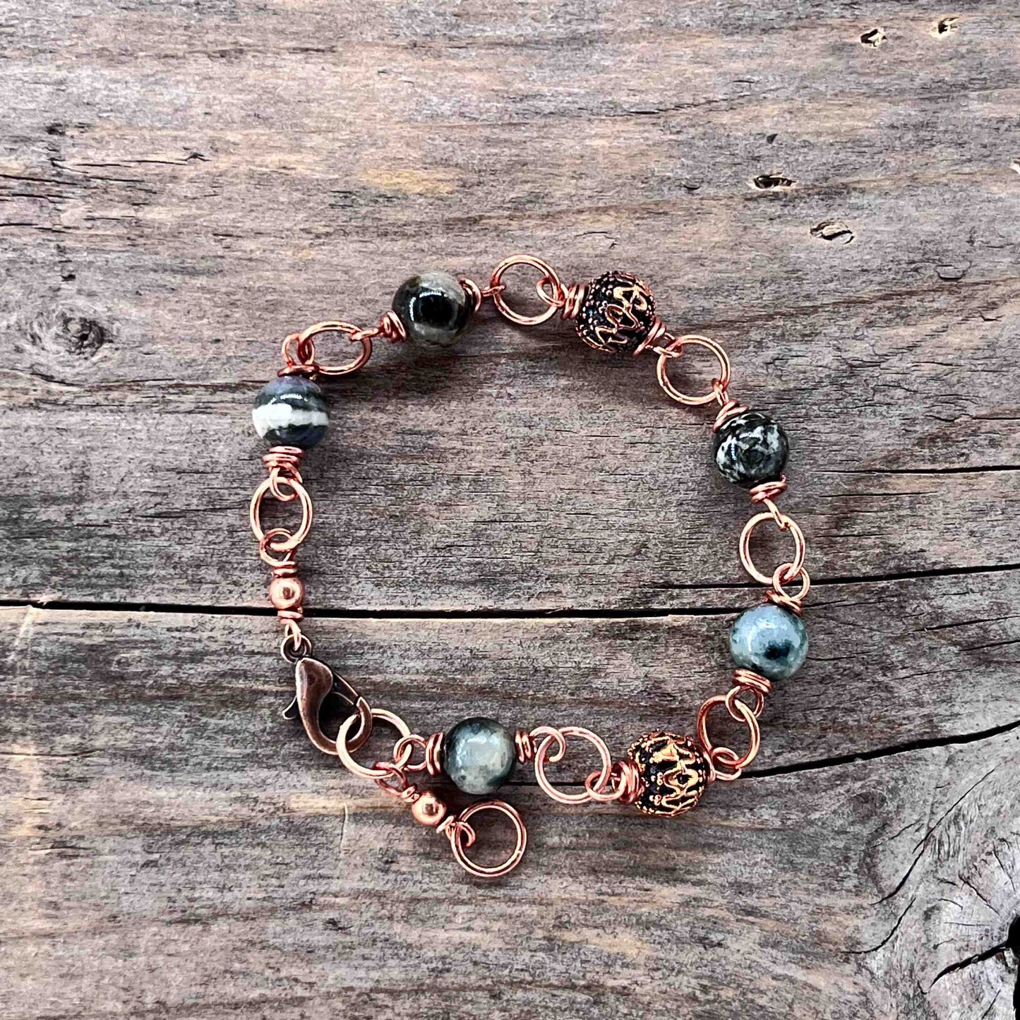 Armbånd i Kobber med Lenke/Wire - 799