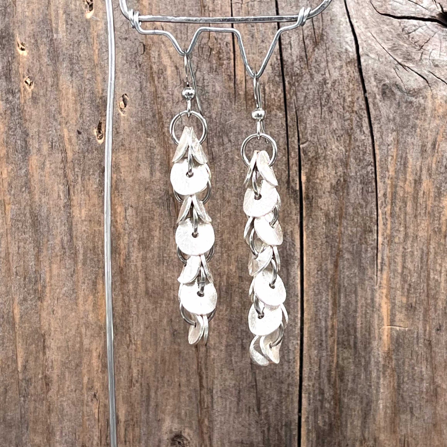 Øredobber i Sølv med Sølv - 60 mm - 850