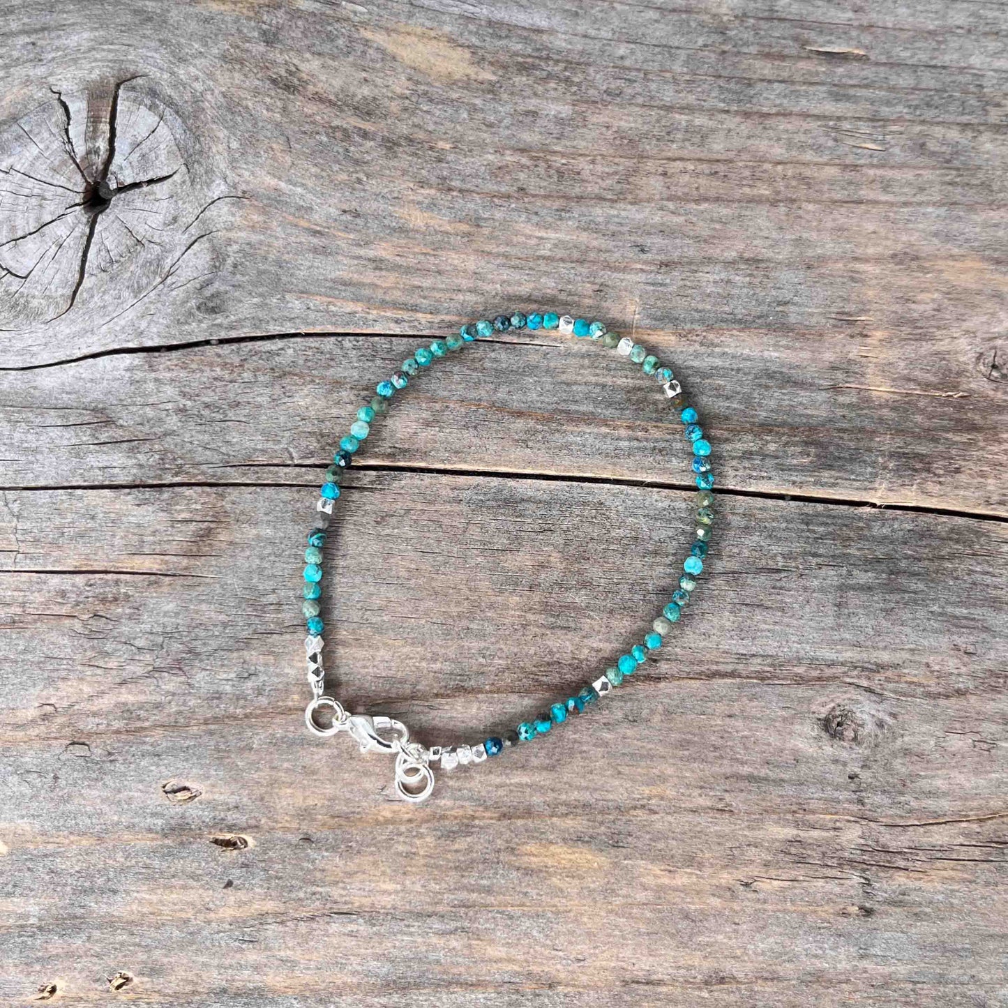 Sølv Armebånd med Chrysocolla - 908