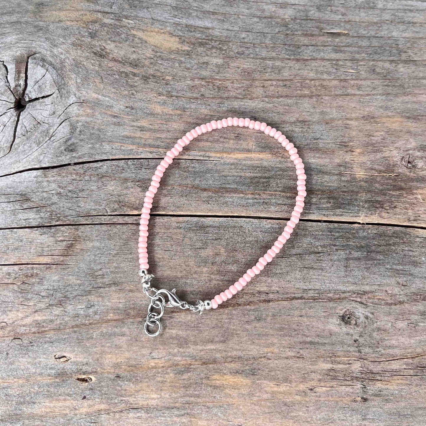 Sølv Armebånd med Seed Beads - 917