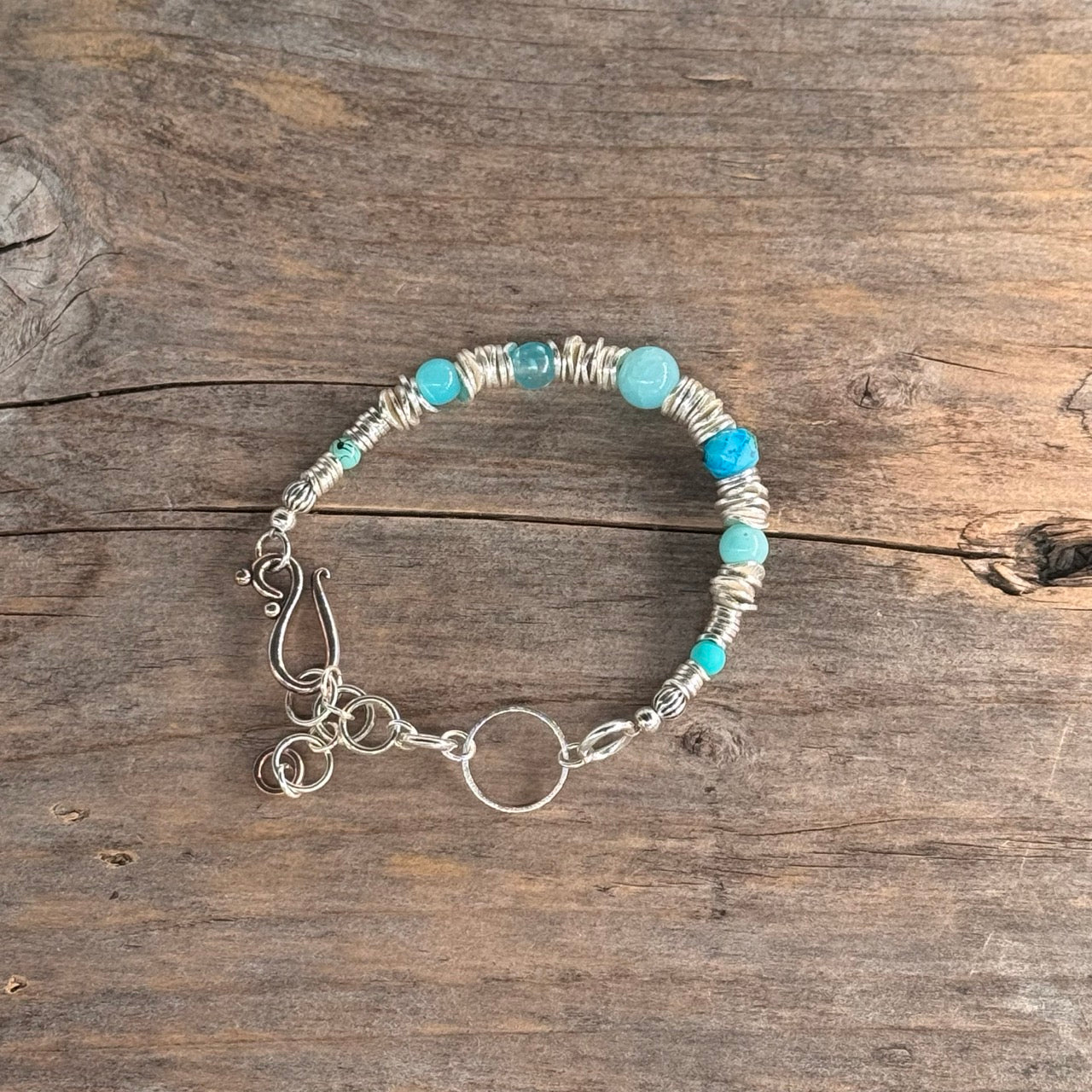 Sølv Armbånd med Glass