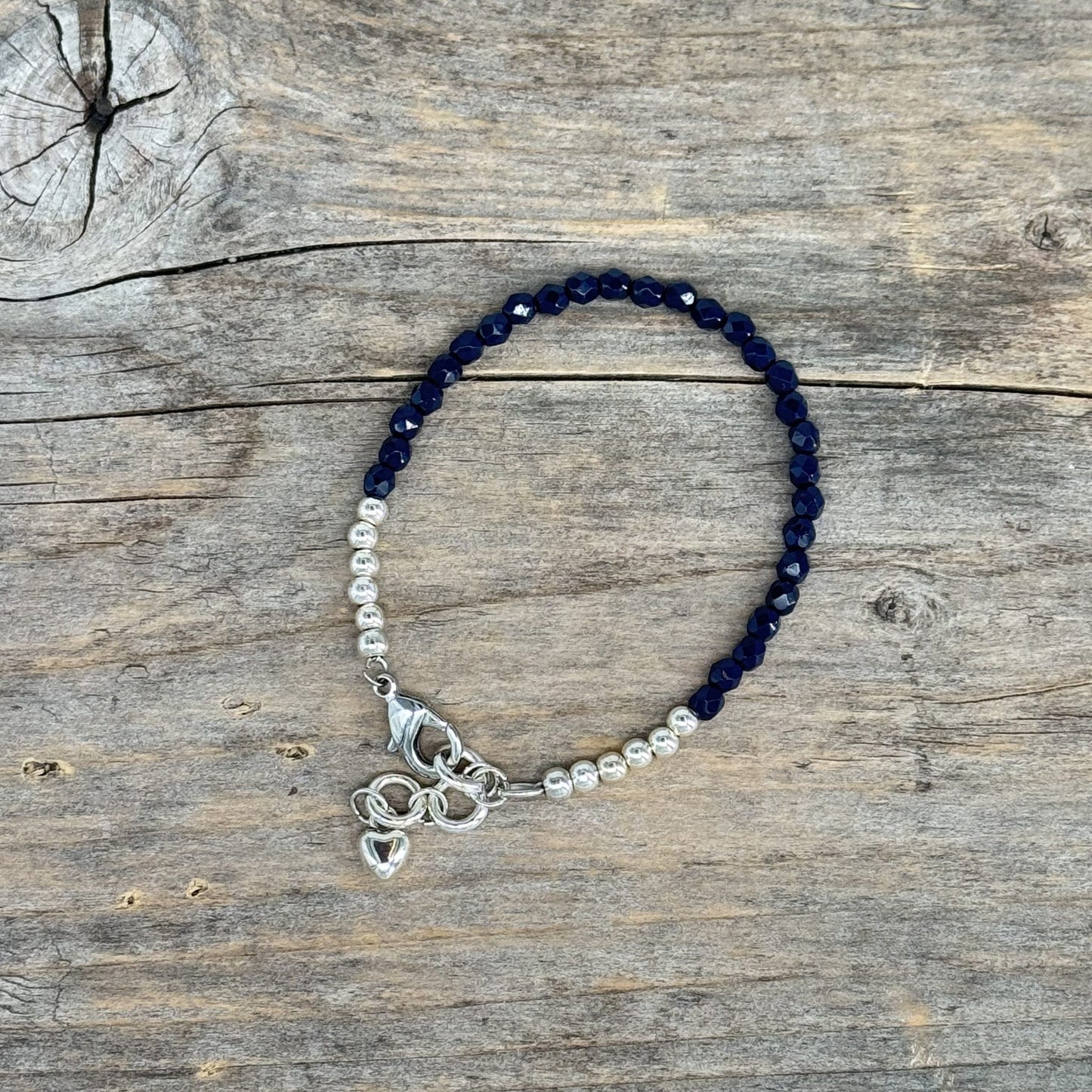Sølv Armbånd med Glass