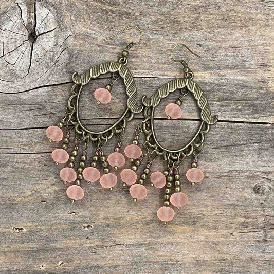 Chandelier Øredobber i Messing - 85 mm - 63