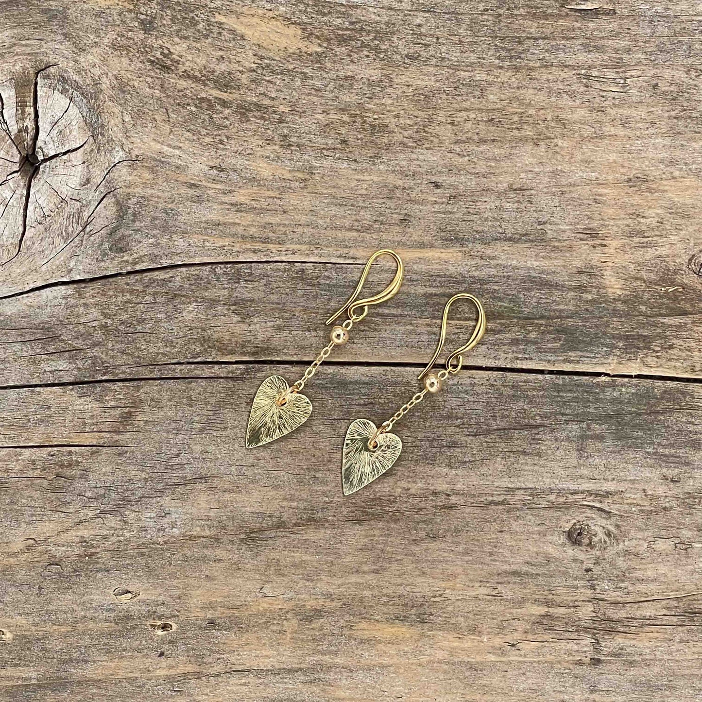 Øredobber i Gull med Gullperler - 45 mm - 151