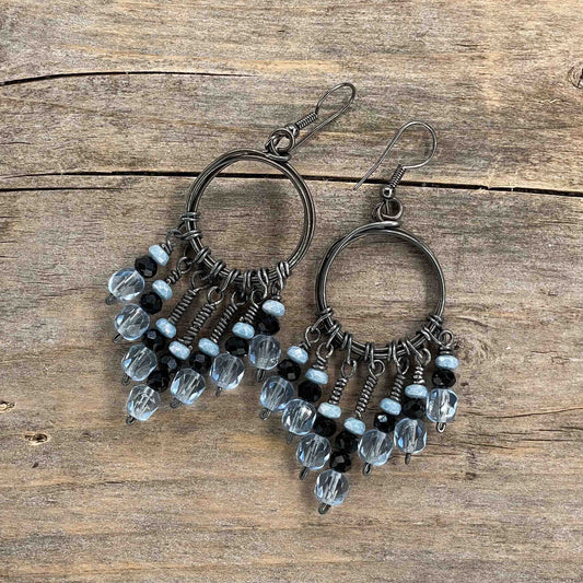 Chandelier i Gunmetal - 75 mm - 302