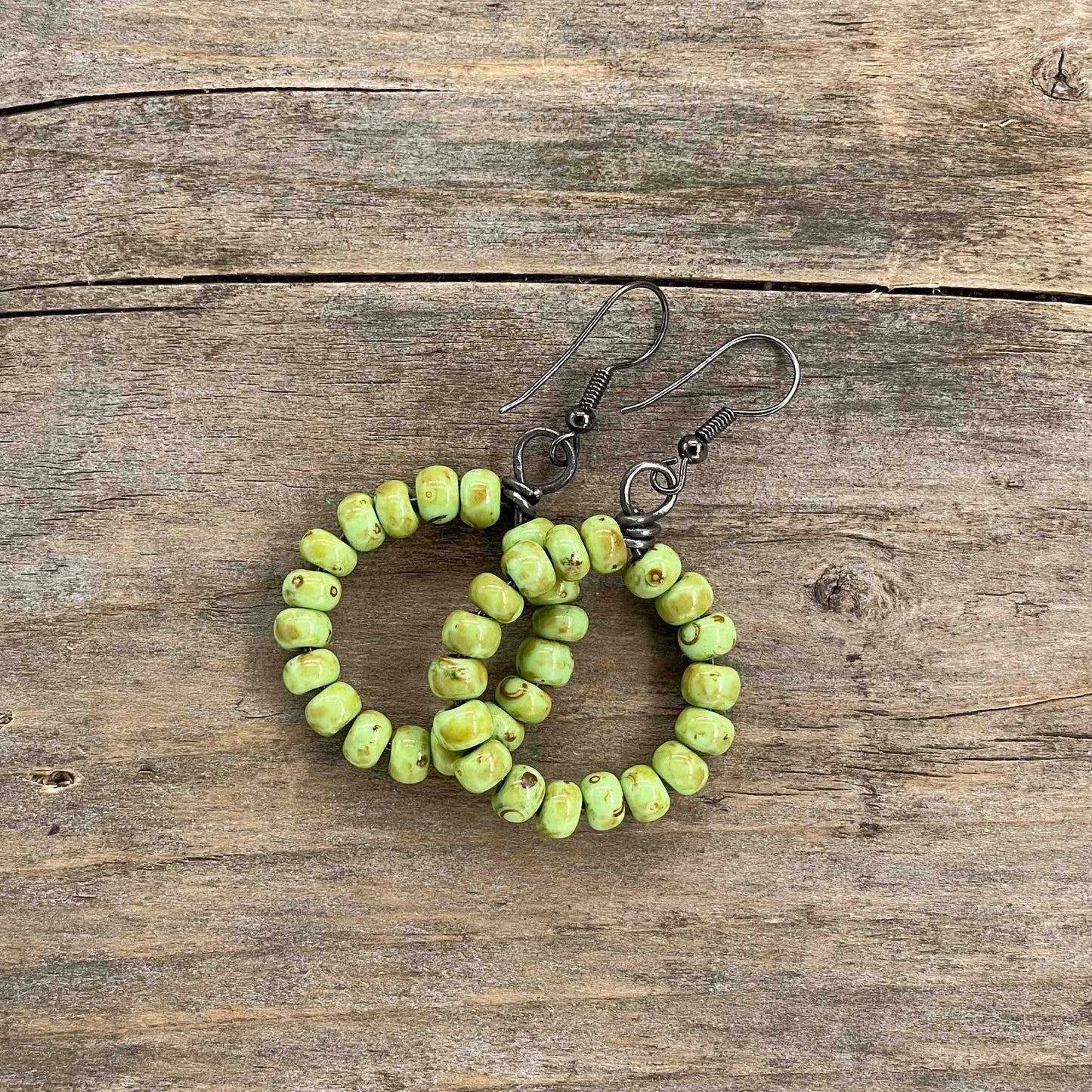 Gunmetal Hoops - 50 mm - 307