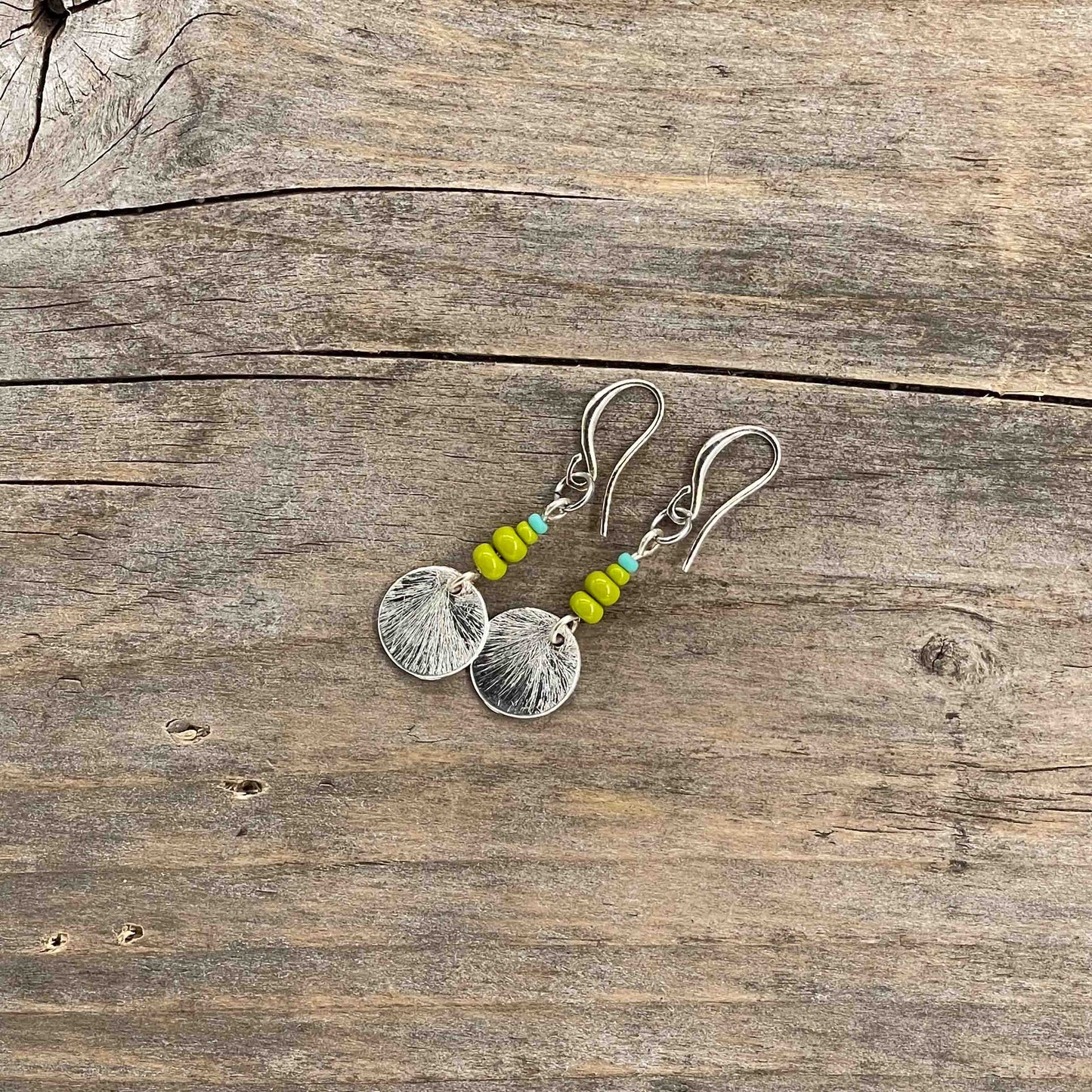 Øredobber i Sølv med Glassperler - 45 mm - 330