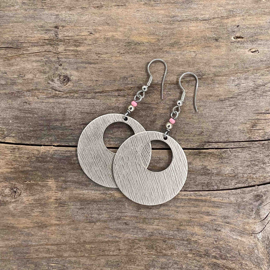 Øredobber i Sølv med Glassperler - 60 mm - 363