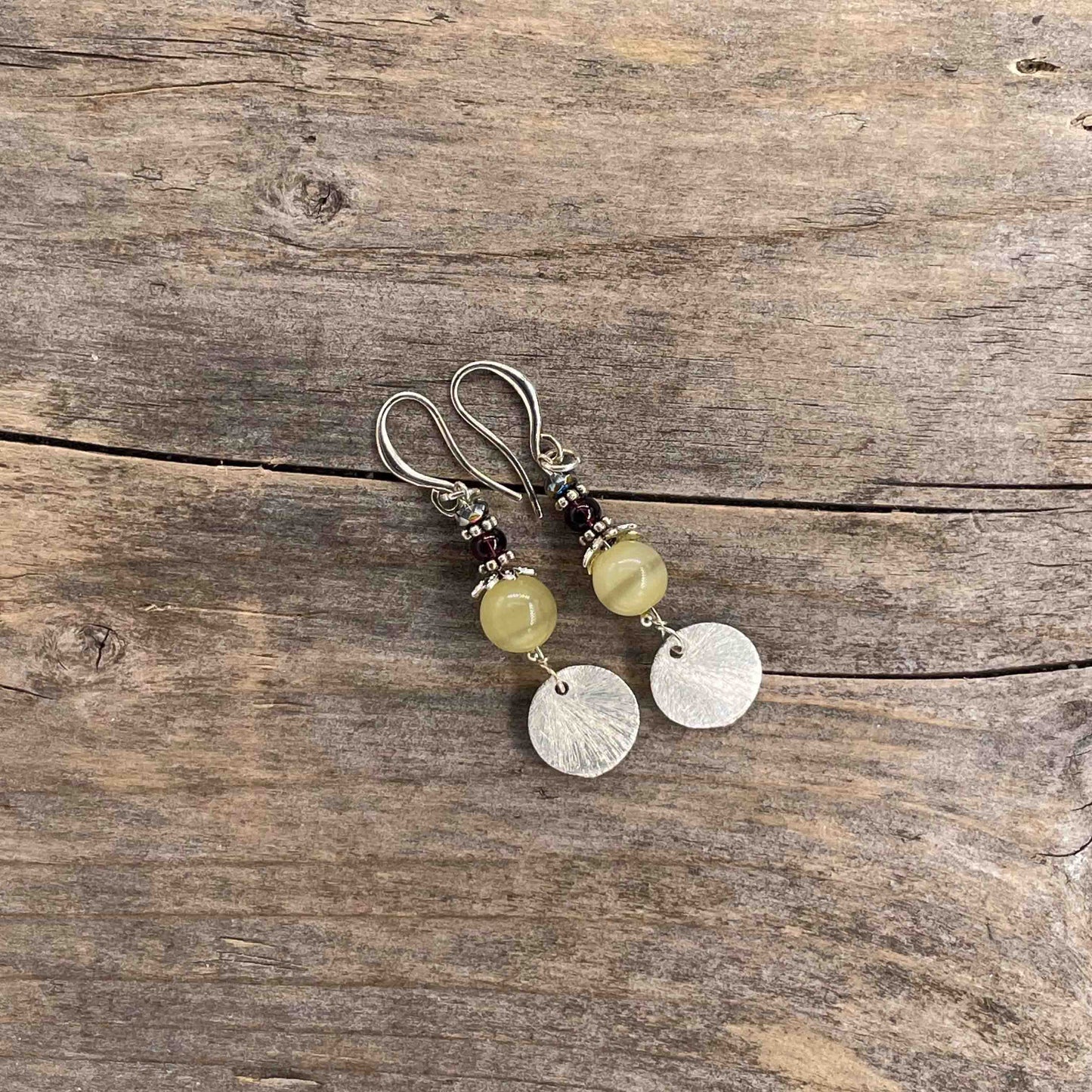 Øredobber i Sølv med Tigerøye - 50 mm - 437