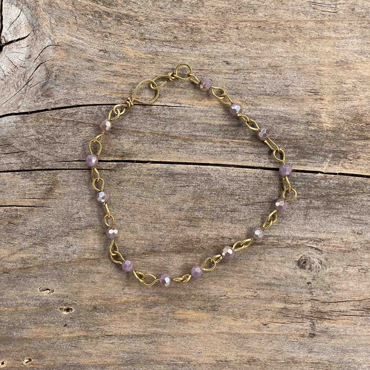 Armbånd i Messing med Lenke/Wire - 501