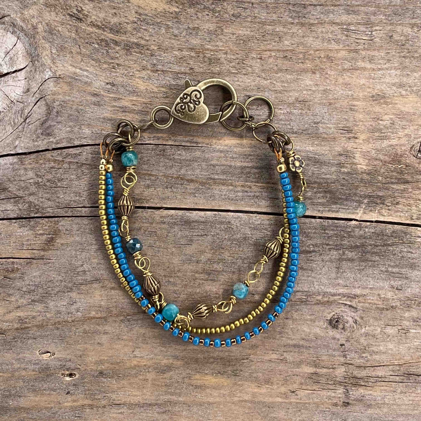 Armbånd i Messing med Lenke/Wire - 508