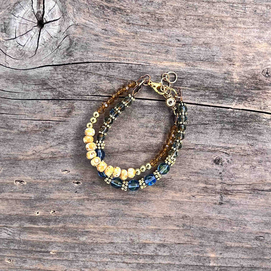 Armbånd i Gull med Lenke/Wire - 523