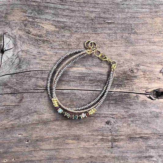 Armbånd i Gull med Lenke/Wire - 528