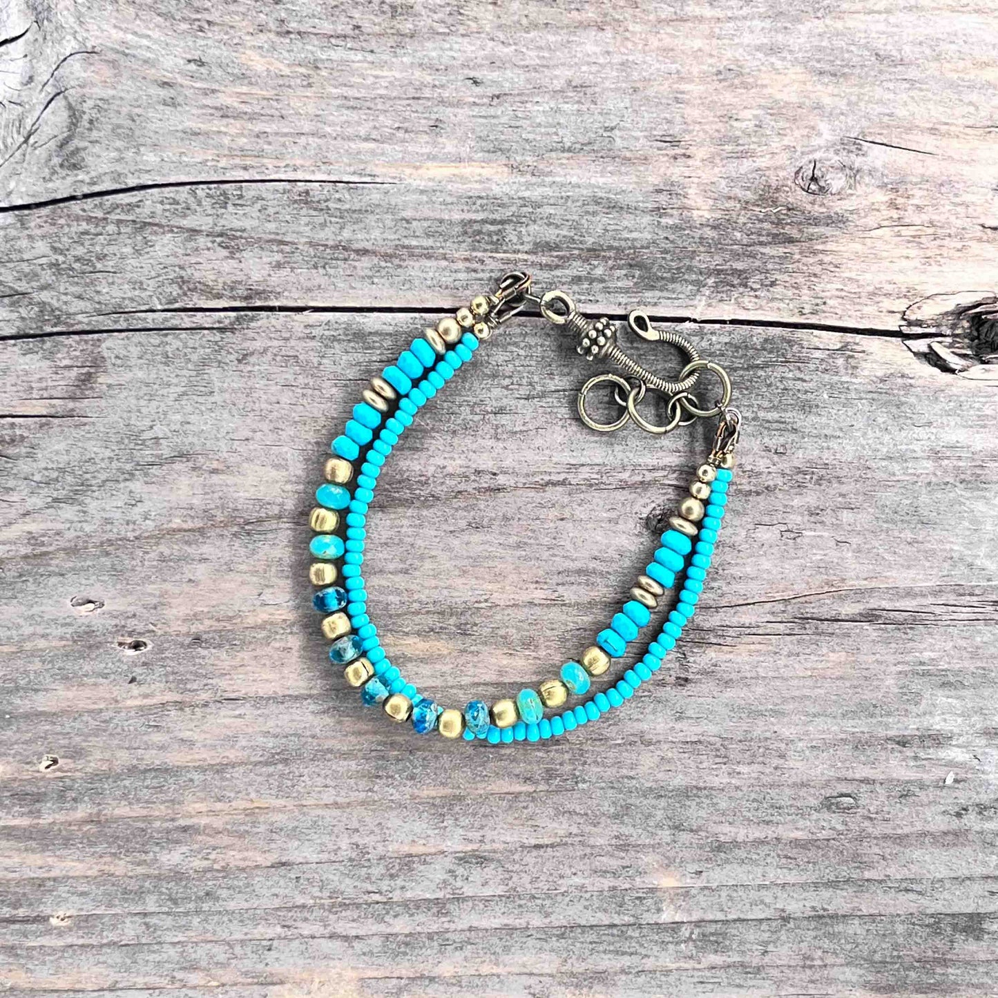 Armbånd i Messing med Lenke/Wire - 531