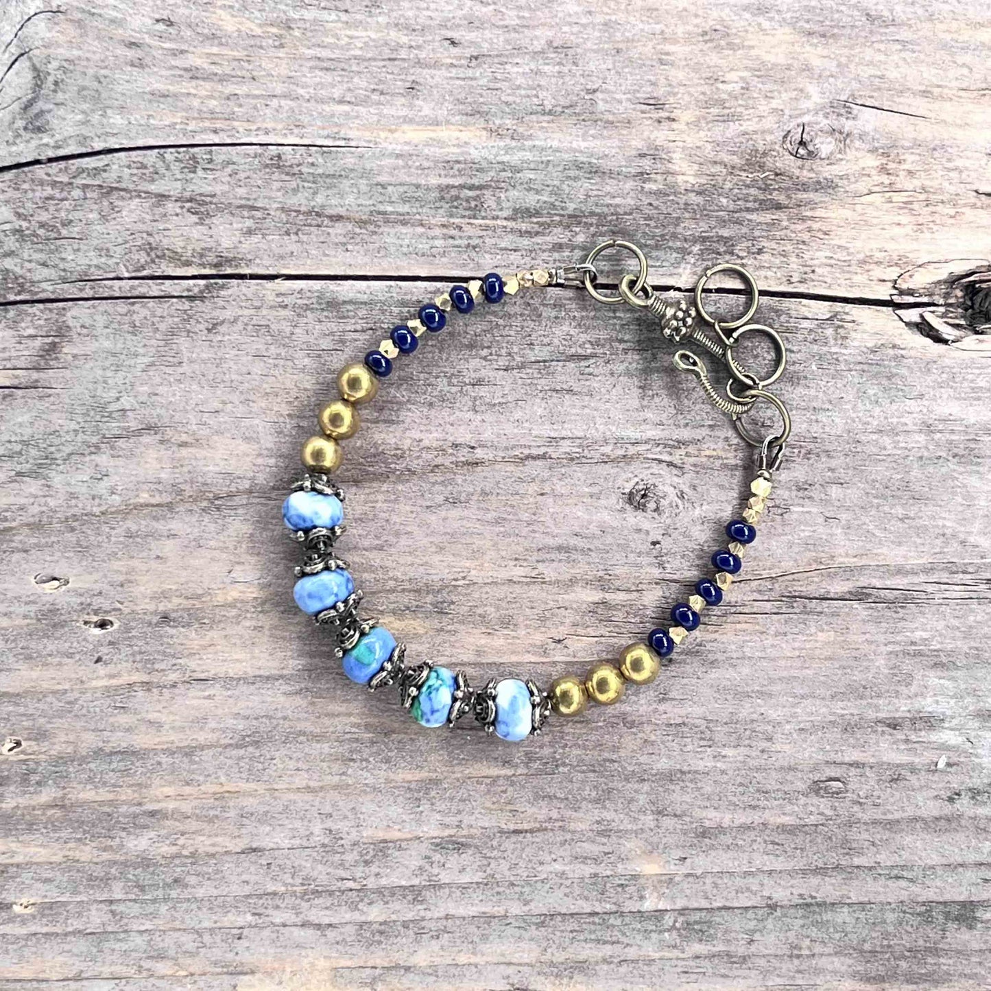 Armbånd i Messing med Lenke/Wire - 533