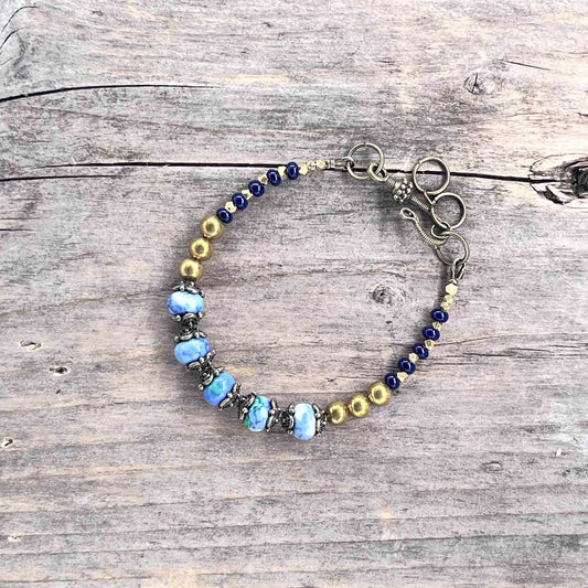 Armbånd i Messing med Lenke/Wire - 533