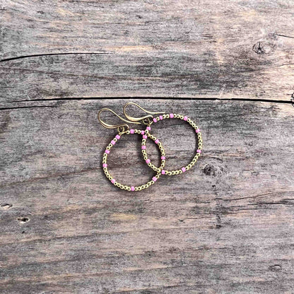 Øredobber Antikk Messing - Hoops