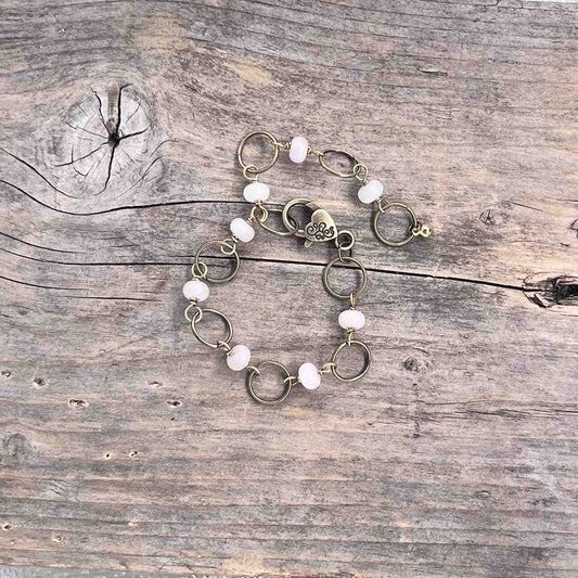 Armbånd i Messing med Lenke/Wire - 585