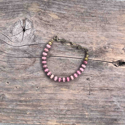 Armbånd i Messing med Lenke/Wire - 586