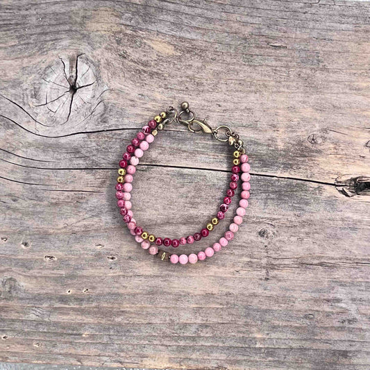 Armbånd i Messing med Lenke/Wire - 587