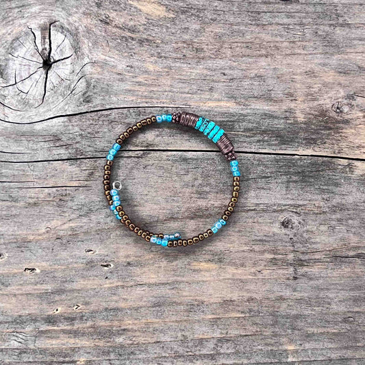 Armbånd i Messing med Memorywire - 602