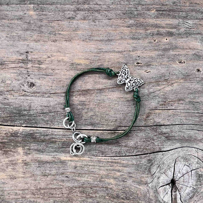 Armbånd Sølv - Skinn