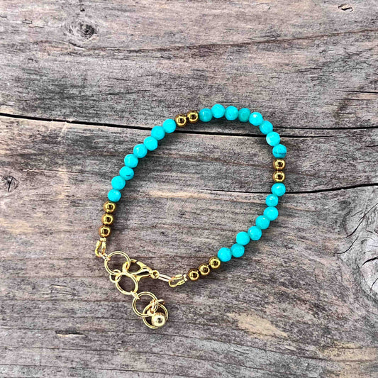 Armbånd i Messing med Lenke/Wire - 782