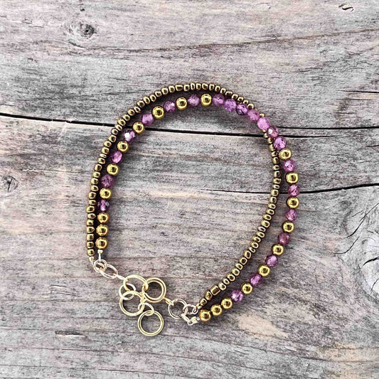 Armbånd i Messing med Lenke/Wire - 783