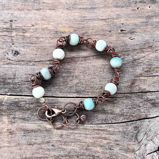 Armbånd i Kobber med Lenke/Wire - 796