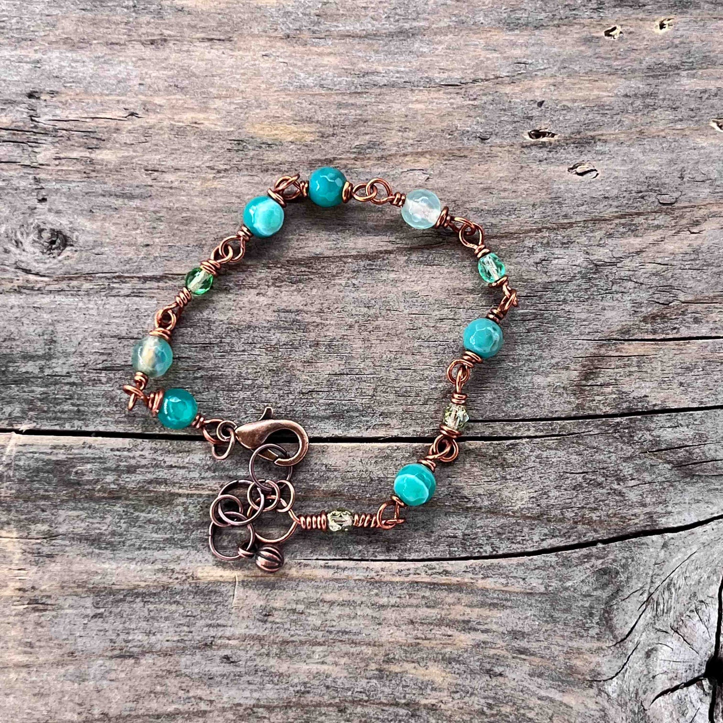 Armbånd i Kobber med Lenke/Wire - 797