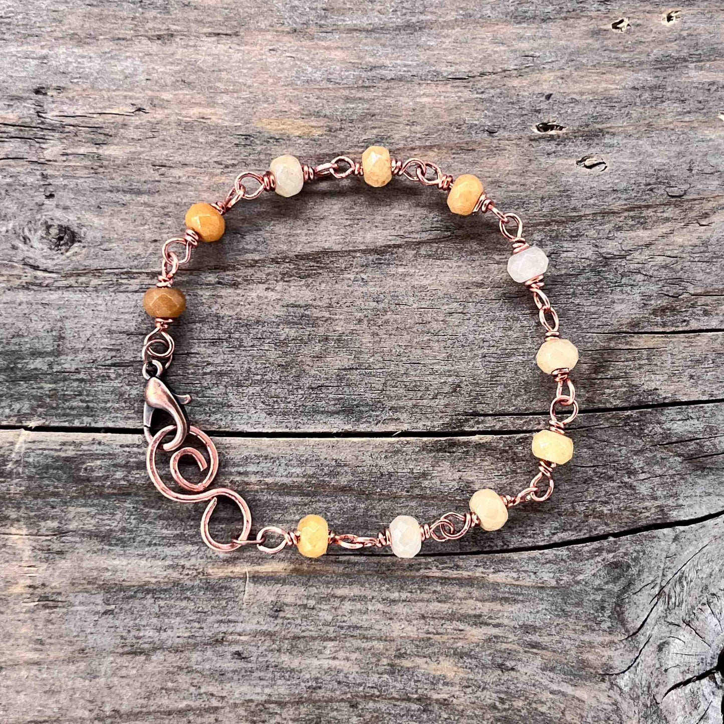 Armbånd i Kobber med Lenke/Wire - 801