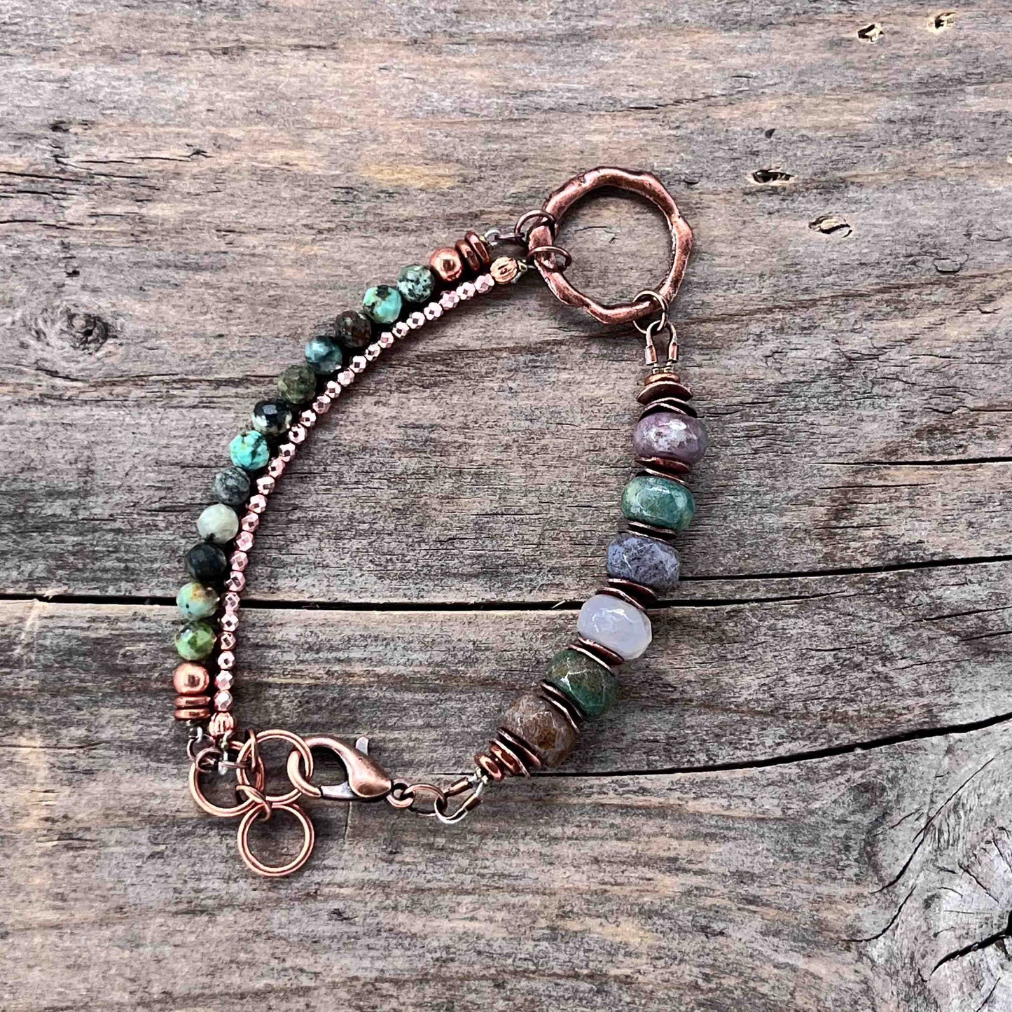 Armbånd i Kobber med Lenke/Wire - 803