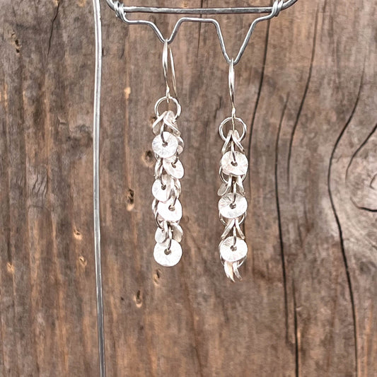 Øredobber i Sølv med Sølv - 50 mm - 847