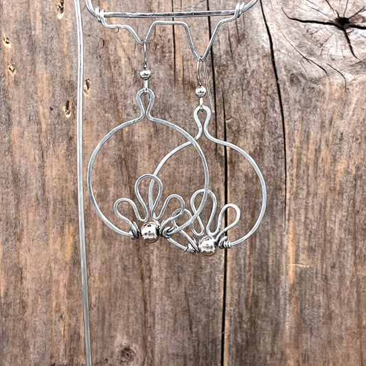 Hoops i Sølv - 50 mm - 854