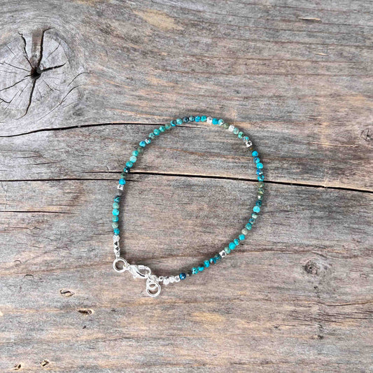 Sølv Armebånd med Chrysocolla - 908
