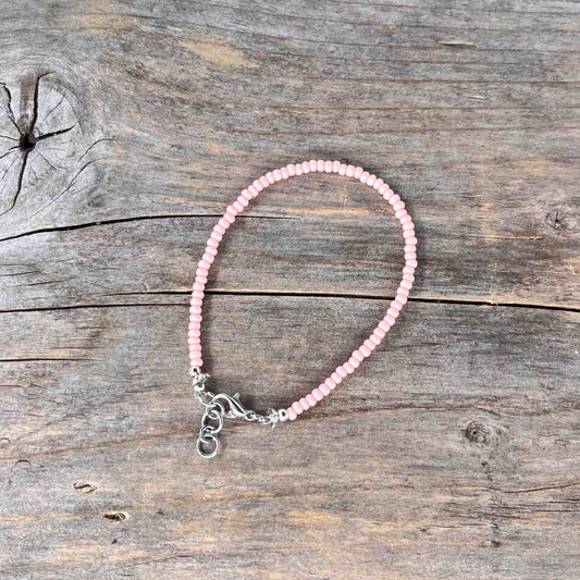 Sølv Armebånd med Seed Beads - 917